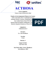 Análisis interno y externo de LACTHOSA