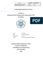 LAPORAN PRAKTIKUM BIOLOGI UMUM ACARA 3.2 Kebakaaan Pada Golongan Darah Dengan Sistem ABO Dan Rhesus