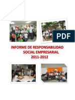 Informe de Responsabilidad Social 2012.