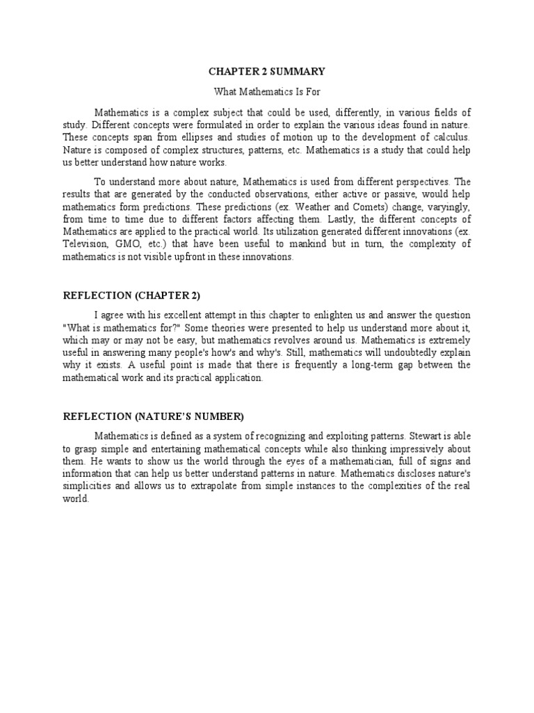 Chapter 2 Summary PDF