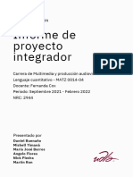 Reporte Proyecto Integrador - Grupo 2