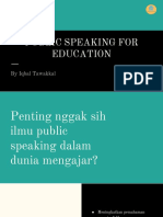 1. Materi Public Speaking - Iqbal Tawakkal