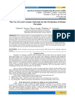 The Use of Local Ceramic Materials For The Production of Dental Porcelain