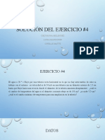 Solución del ejercicio 4 sobre cambio de temperatura en tubería con variación de diámetro