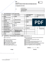 Formulir Pendaftaran Peristiwa Kependudukan: Perpanjangan Itap / Itas )