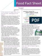 Food Fact Sheet: Sugar