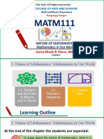 Nature of Mathematics Part 1 and 2