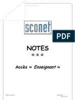 SCONET Notes - Enseignants