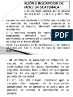 Organización e Inscripción de Sociedades en Guatemala