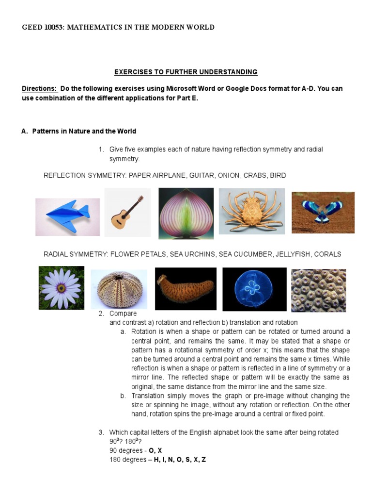 Patterns in Mathematics and Nature | PDF | Mathematical Objects | Geometry