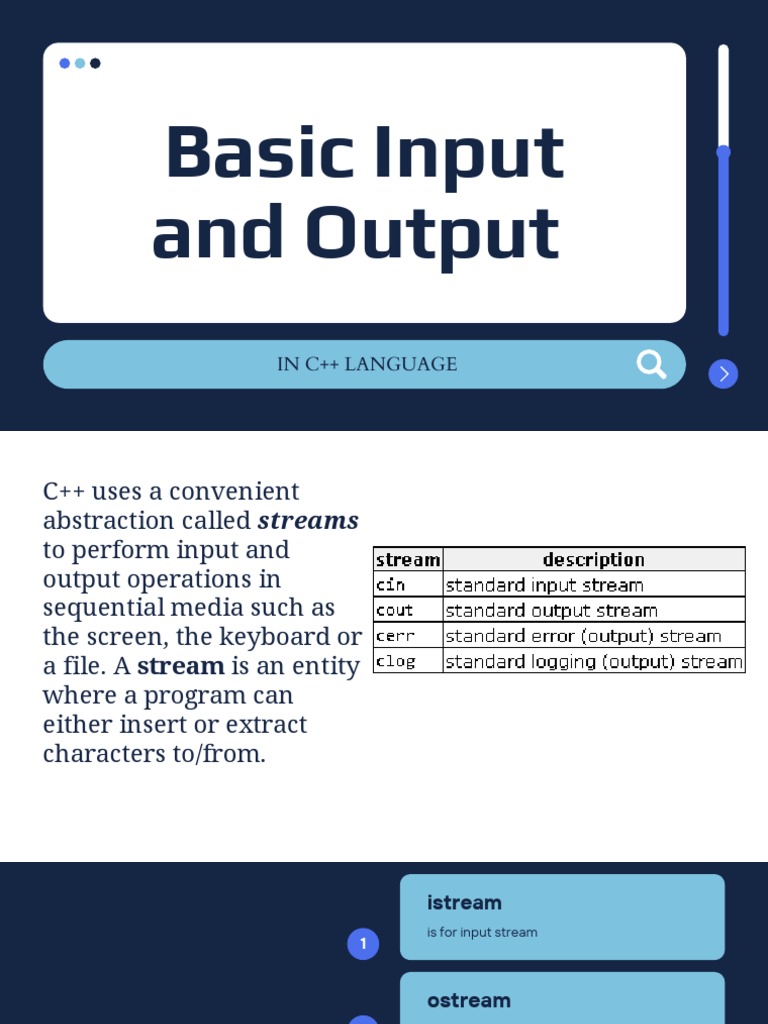 Basic Input-and-Output in C++ Programming | PDF | Input/Output | C++