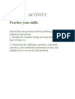 Activity: Practice Your Skills