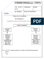 El sustantivo: clases y ejemplos