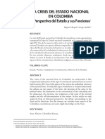 Urrego, Miguel (2005) La Crisis Del Estado Nacional en Colombia. La Perspectiva Del Estado y Sus Funciones