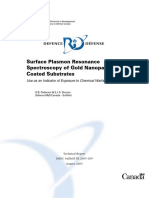 Surface Plasmon Resonance Spectroscopy of Gold Nanoparticle-Coated Substrates