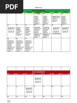 FITNESS PLAN