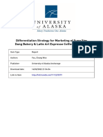 Differentiation Strategy For Marketing of Sung Sim Dang Bakery & Latte Art Espresso Coffee Shop Plan