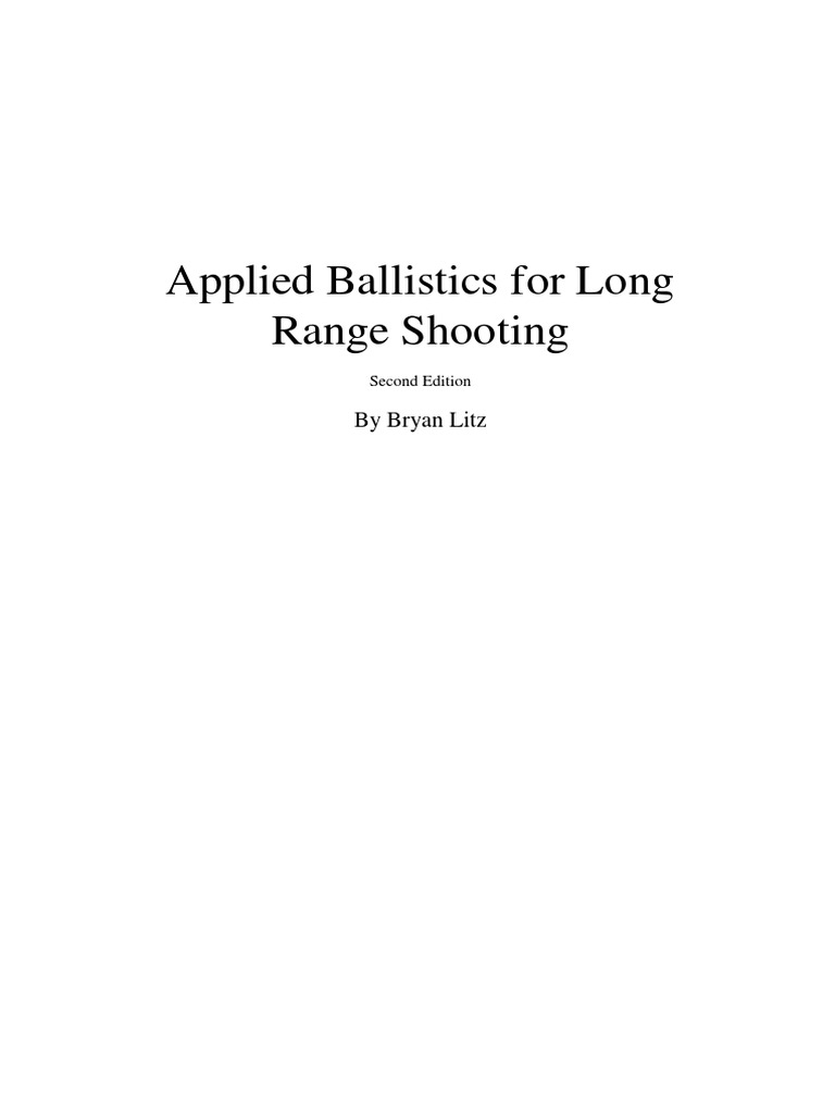 Applied Ballistics For Long Range Shooting (PDFDrive) | PDF ...