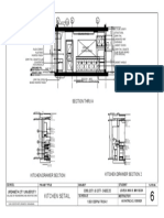 Kitchen layout and elevation drawings