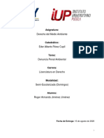 Derecho Del Medio Ambiente - Denuncia Popular