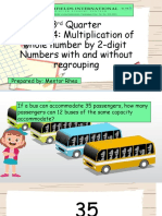 3rd Quarter - Lesson 4 - Multiplications of Whole Numbers by 2-Digit Numbers