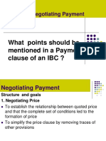 Chapter 2: Negotiating Payment: What Points Should Be Mentioned in A Payment Clause of An IBC ?