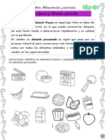 Alimentos frescos VS procesados