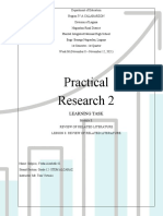 Practical Research 2: Learning Task