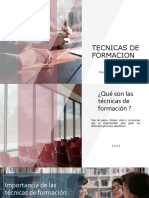 TECNICAS DE FORMACION