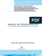 Manual-Definitivo-2010 de Procedimientos Sección de Aseguramiento de Calidad