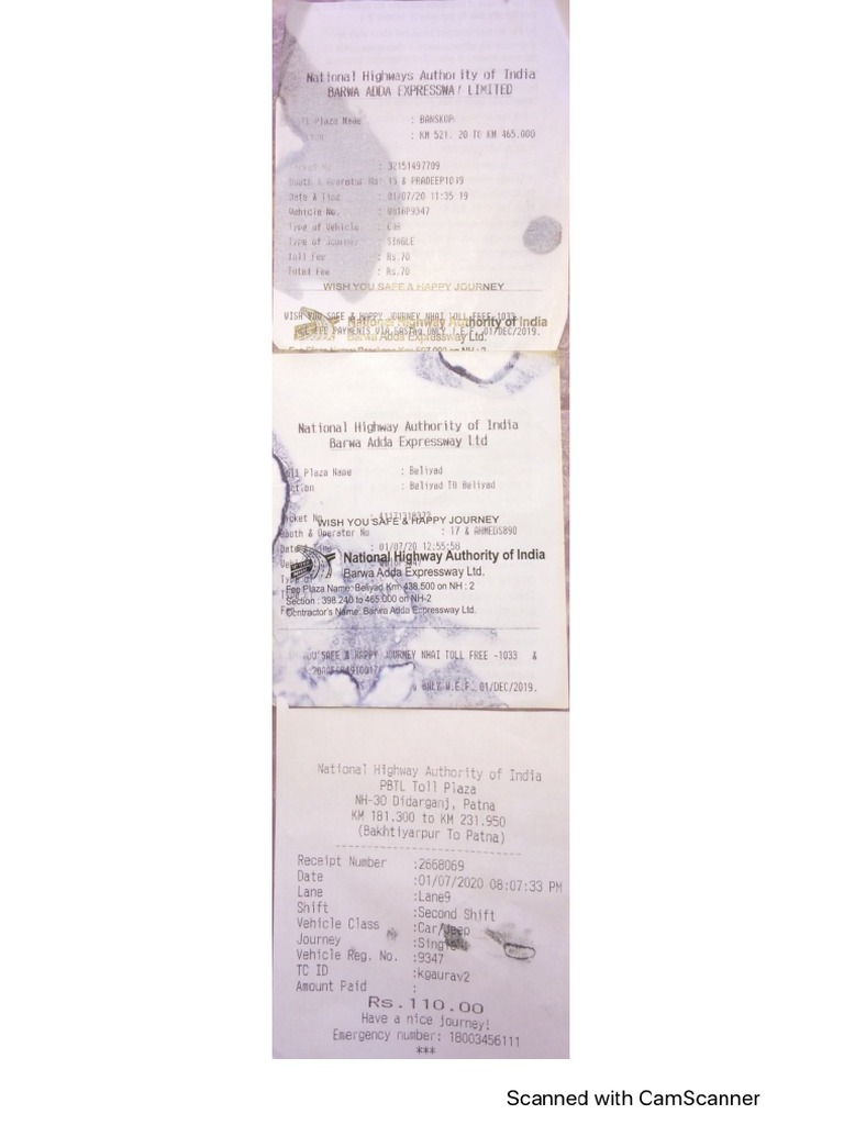 Toll Bill 010720 | PDF