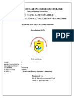EE8712-Renewable Energy Systems Lab Manual