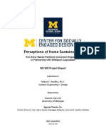 Perceptions of Home Sustainability: ISD 503 Project Report