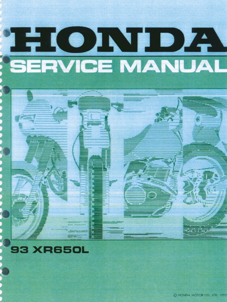 HondaXR650L Service Manual PDF