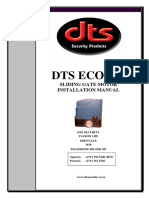 Dts Eco 500: Sliding Gate Motor Installation Manual