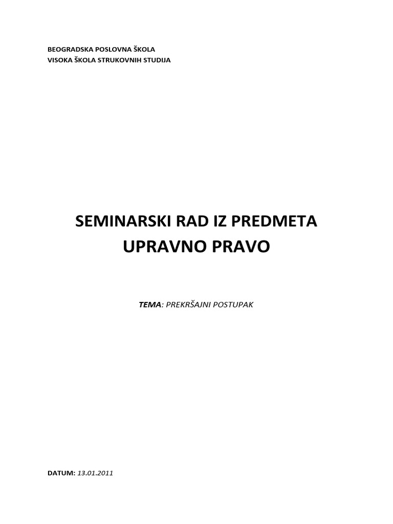 Upravno Pravo | PDF