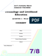 Technology and Livelihood Education: Cookery
