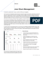C3 AI Customer Churn Management Data Sheet
