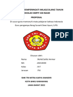 PROPOSAL Memperingati Milad Sekolah