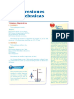 Algebra - Expre. Algeb y Terminos Semejantes