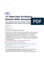 11 Interview Invitation Emails With Samples