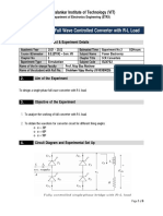 Full Wave Controlled Converter With R-L Load: Vidyalankar Institute of Technology (VIT)