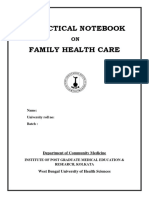 A Practical Notebook Family Health Care: Department of Community Medicine