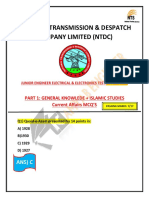 National Transmission &amp Despatch Company Limited (NTDC) Junior Engineer Electrical-Electronics Past Paper 22-08-2021