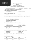 Summative Test No.4 in General Math