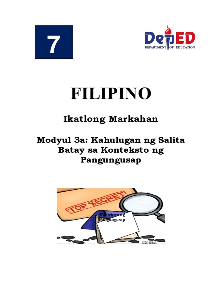 Modyul 3A - Fil7 Q3 | PDF