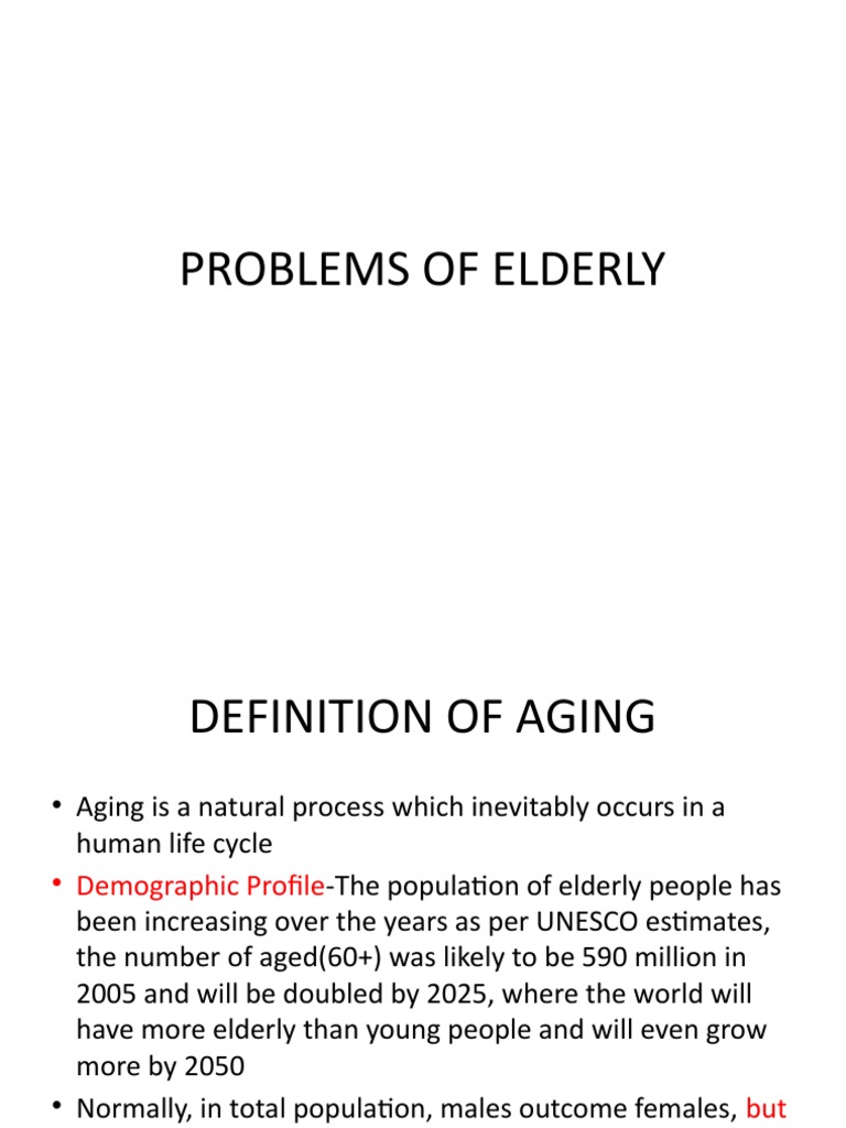 Geriatric Health Issues and Solutions | PDF | Ageing | Old Age