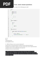 Abstract, Inner, Static Classes Questions: Class Public Public
