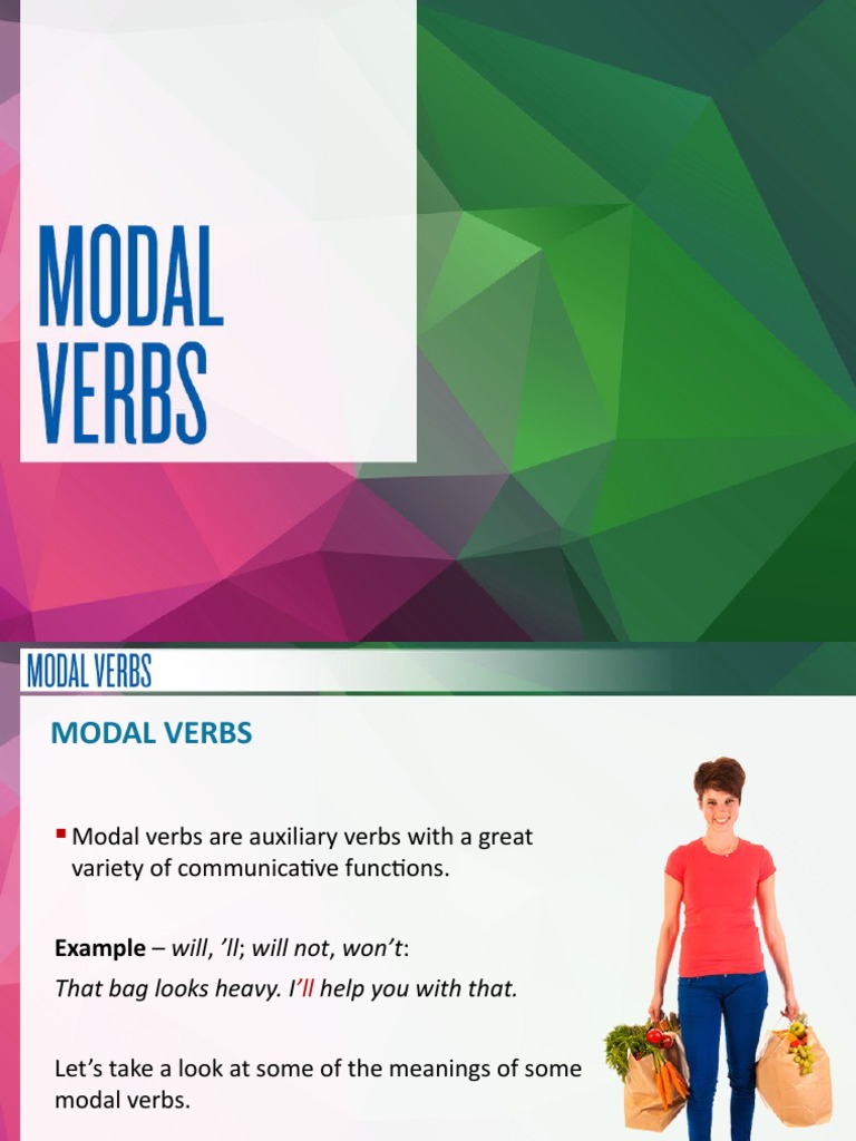 Understanding Modal Verbs and Their Uses | PDF | Grammatical ...