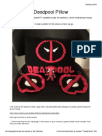 Deadpool Pillow: February 2016